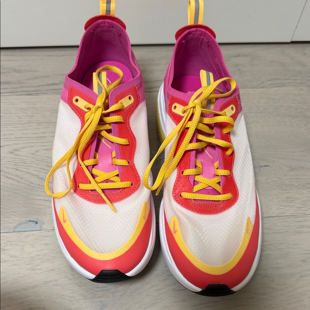 Nike Women's Athletic Shoes in Pink, Yellow, and White